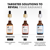 Vitamin C, Retinol, Hyaluronic Acid - 3 Pack Face Care Set - Eclat